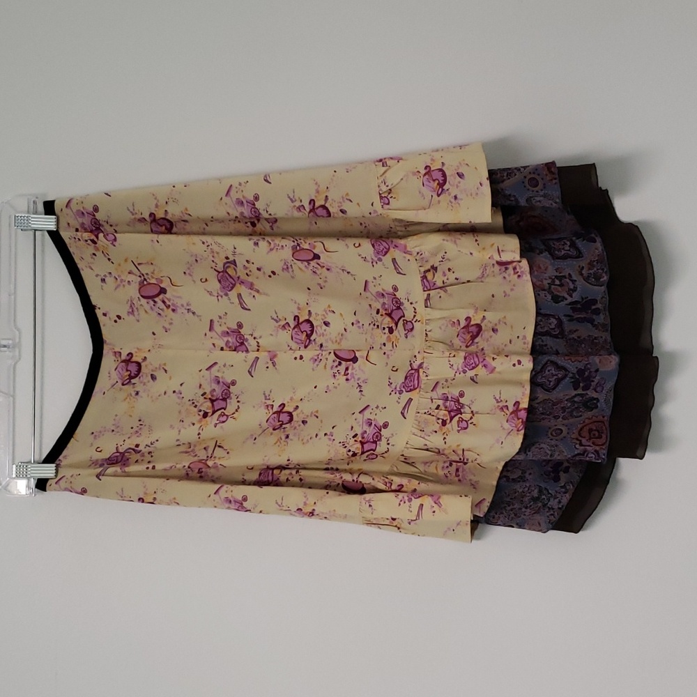 Anthropology Pipi Strello mixed-media apron‎ skirt
